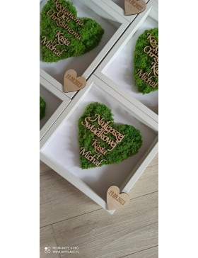 Podziękowania ślubne serce...