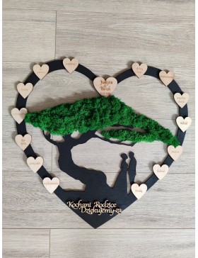 Podziękowanie ślubne serce...