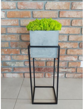 Dekoracja z mchem, stojak