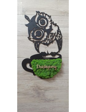 Sowa z mchem, prezent,...