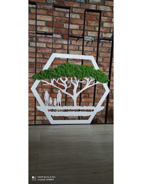 Obraz Rodzina z mchem